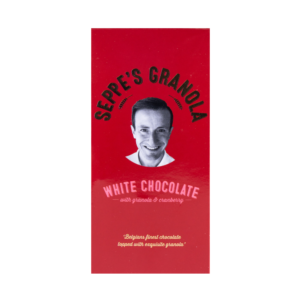 White Chocolate Tablet with Cranberries